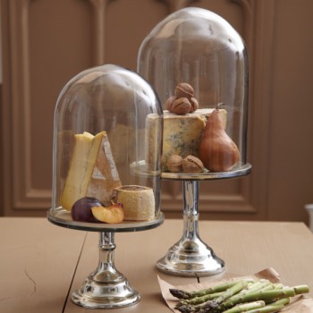 Mirror Display Plate & Glass Dome