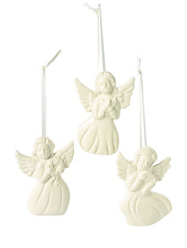 Porcelain Angel Ornaments