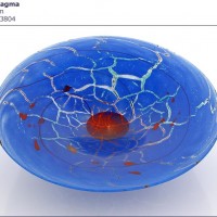 Speckled Blue Glass Bowl