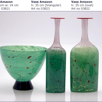 Speckled Glass Vases