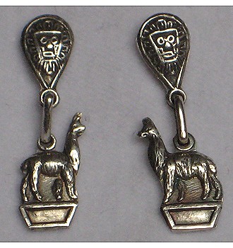Sterling Silver Alpaca Earrings