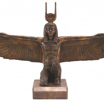 Winged Egyptian God Statue