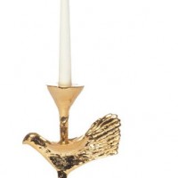 24K Gold Dove Candleholder