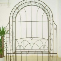 Arched Trellis with Bench