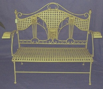 Art Deco Patio Bench