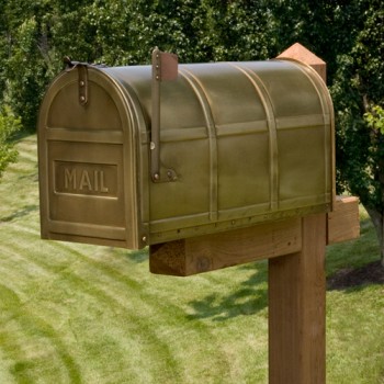 Brass Post Mailbox