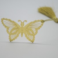Butterfly Cutout Brass Bookmark