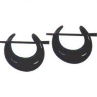 Carved Small Horn Hoops