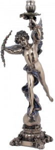 Cast Bronze Cupid Candleholder