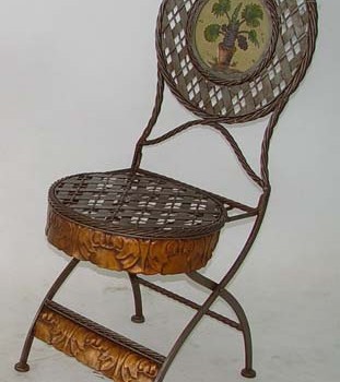 Copper Edged Garden Seat