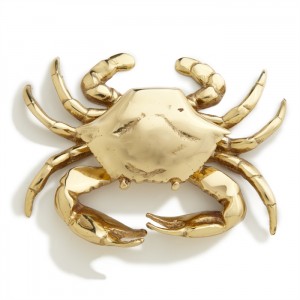 Crab Door Knocker, brass