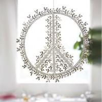 Crystal Peace Wreath Ornament