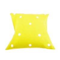 Cushion Cover with Embroidered Polka Dots