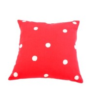 Embroidered Polka Dot Cushion Cover