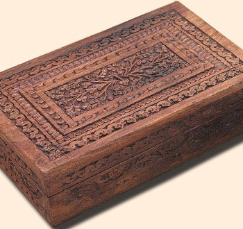 Fancy Kashmiri Box, 9 inches x 6 inches