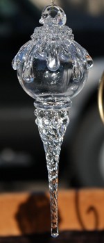 Glass Icicle Ornament