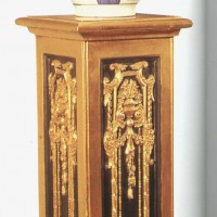 Gold Column Plant Stand