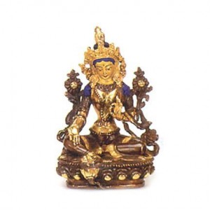 Gold Faced Tara Statue