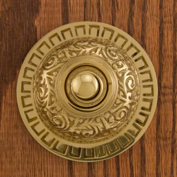 Halo Doorbell, polished brass