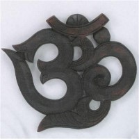 Hand Carved Nepalese Om
