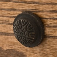 Hand-Forged Iron Ornate Round Nail