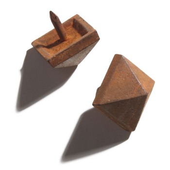 Hand-Forged Iron Square Pyramid Nail