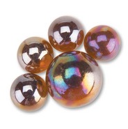 Iridescent Amber Marbles