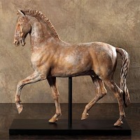 Italian Ceramic Horse Sculpture