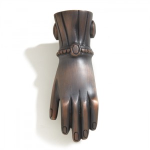 Lady's Hand Door Knocker, bronze