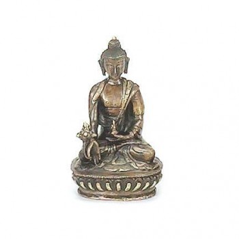 Meditating Brass Buddha Statue