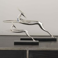 Nickel Art Deco Antelope