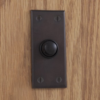 Rectangular Doorbell, bronze