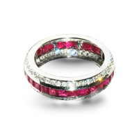 Ruby & Diamond Eternity Ring