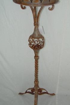 Scalloped Iron Plant Stand