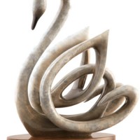 Serene Spirit Swan Sculpture