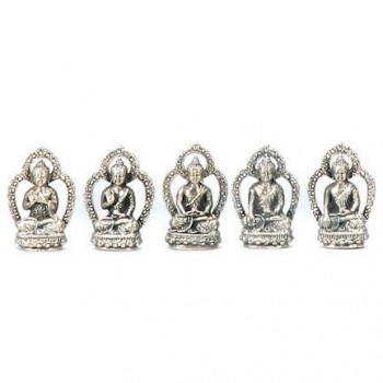 Silver Buddha Mudras Set