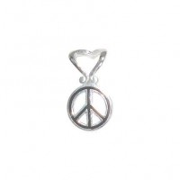 Silver Peace Love Pendant