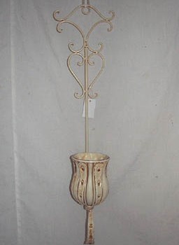Single Candle Wall Sconce, white