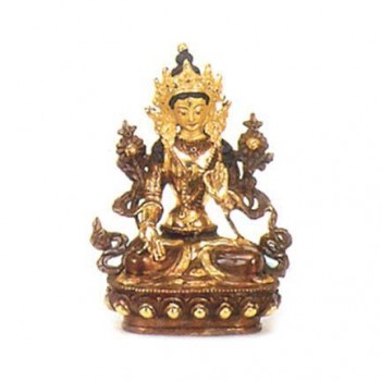 Small Gold Faced Tara Statuette