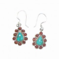 Small Turquoise Droplet Earrings