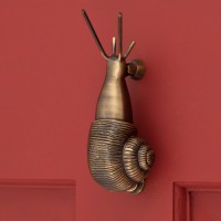Snail Door Knocker, brass