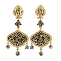 Stunning 24K Gold Maharaja Earrings