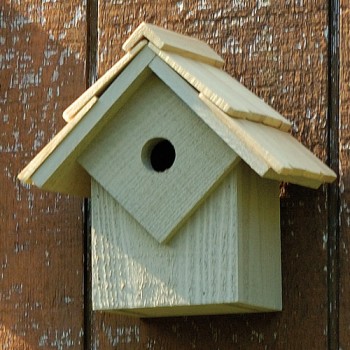 Summer Home Bird House, gray