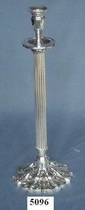 Tall Sterling Silver Candle Holder