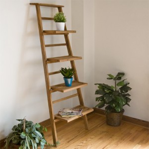 Teak Wood Plant Shelves