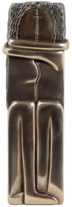 The Kiss Candleholder, bronze