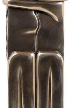 The Kiss Candleholder, bronze