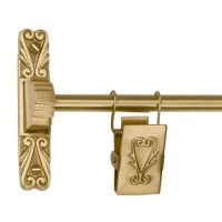 Victorian Tapestry Holder Set, polished brass