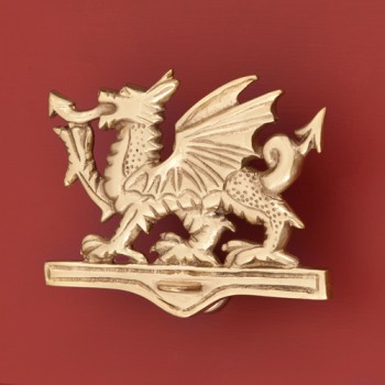 Welsh Dragon Door Knocker, brass