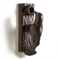 Woodpecker Door Knocker, bronze